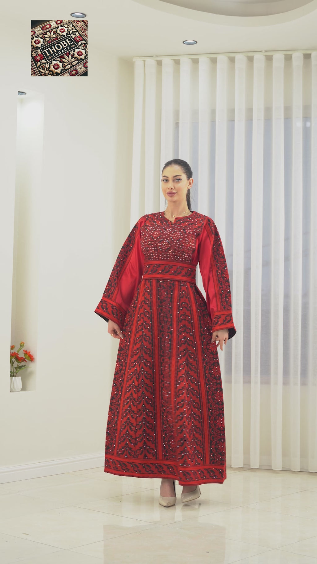 Bloom Thobe Red