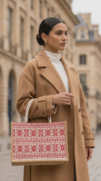 The signature Red Tatreez Tote